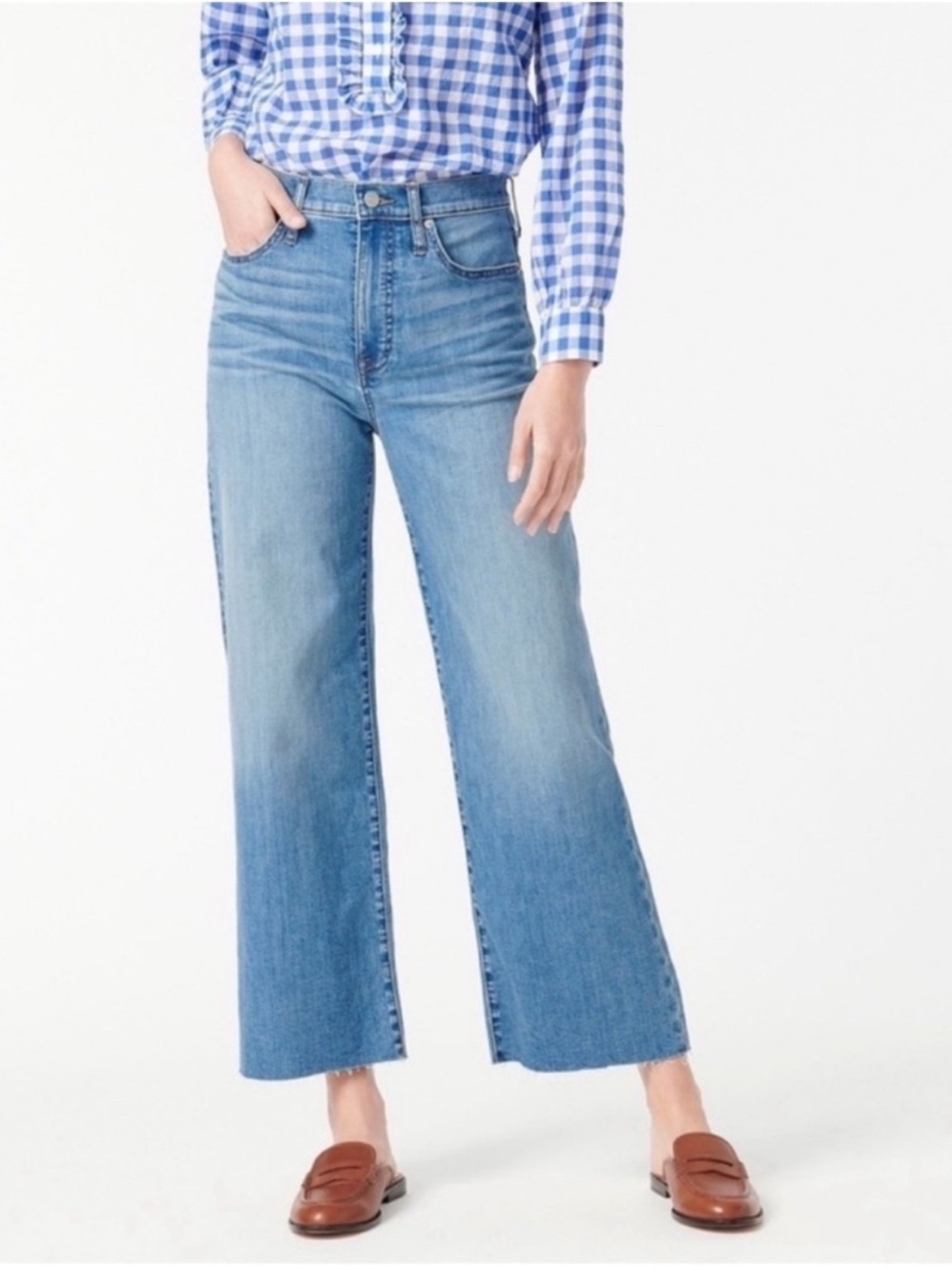 J. Crew slim wide leg jeans Size: 28